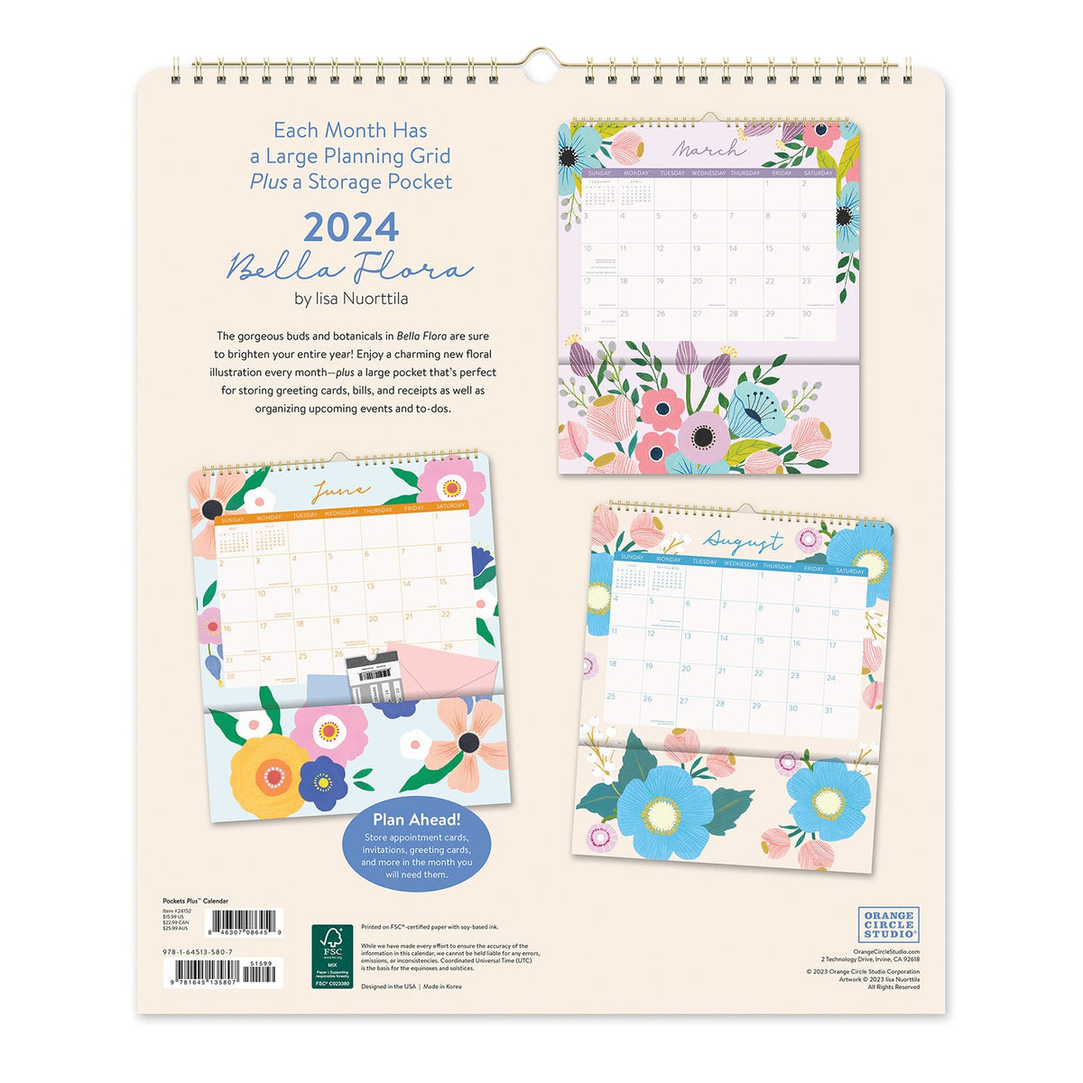 Pocket Wall Calendars 2024 For Sale Kris Shalne